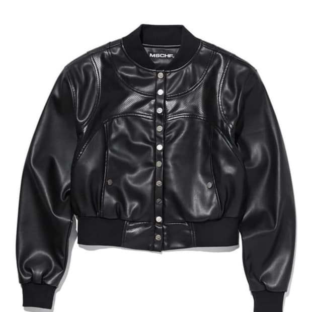 미스치프 레더 봄버 자켓
