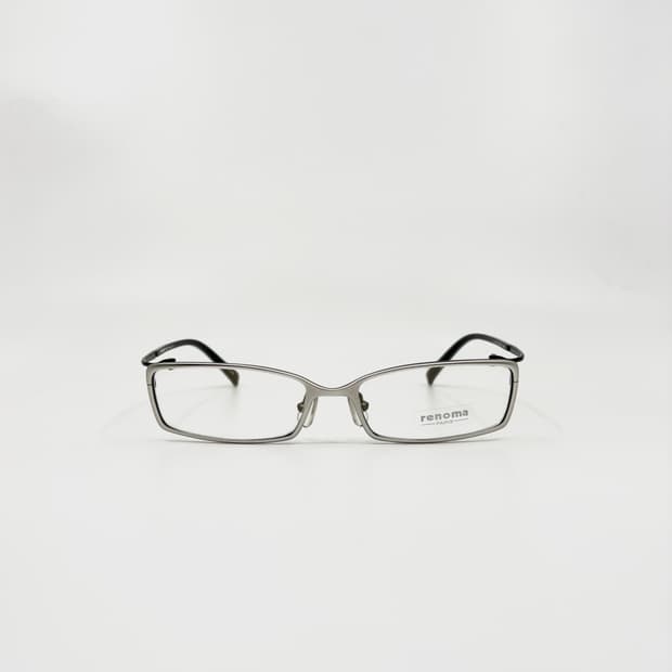 Renoma 레노마 무광 실버 블랙 프레임 메탈 안경