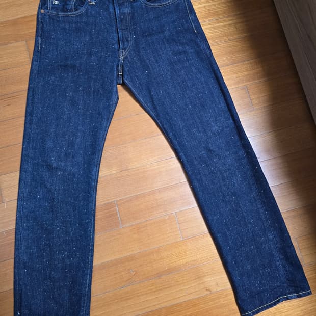 rrl 리미티드 에디션 스트레이트 레그 핏 인디고 리지드 31/30