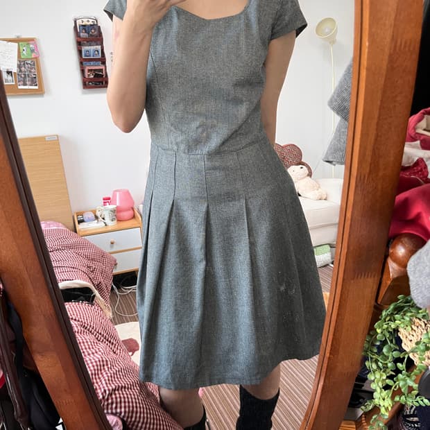 일본 빈티지 반팔 원피스