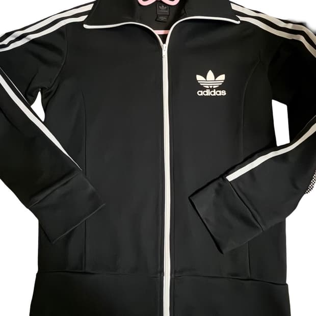 아디다스 트랙탑 블랙 검흰 져지