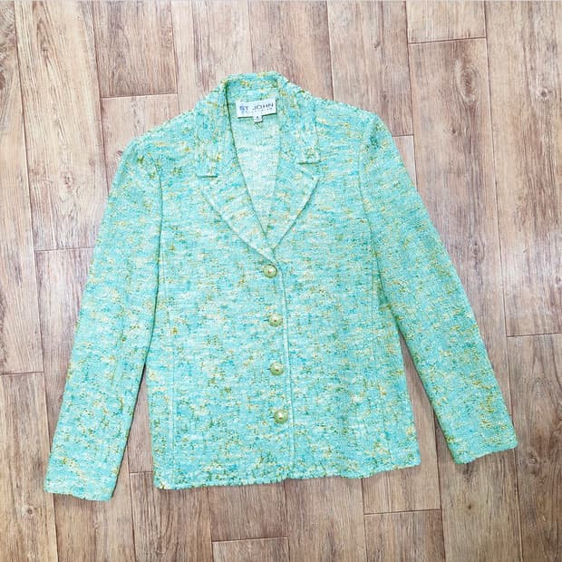 센존(ST.JOHN) 트위드 니트자켓 55-66