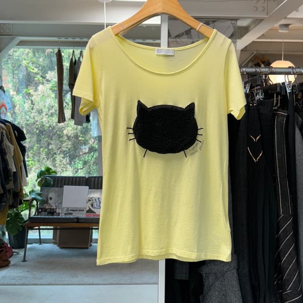 E hyphen world gallery 고양이 티셔츠