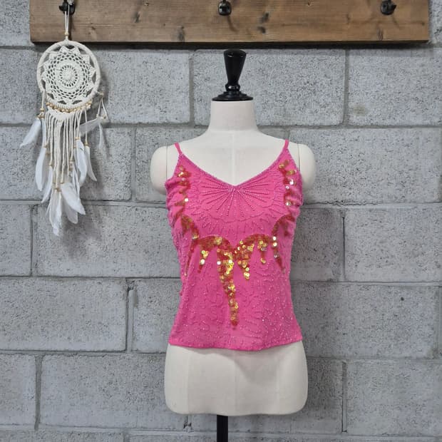 비즈 스팽글 나시티