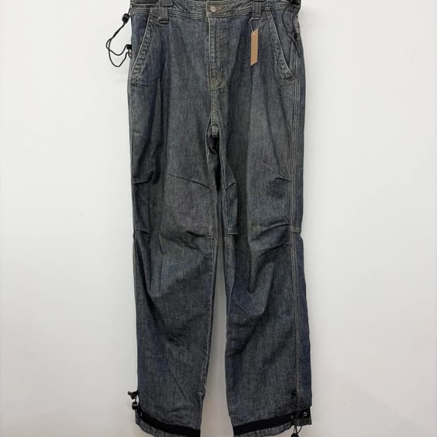 푸부 FUBU 파라슈트 백포켓 로고 데님 팬츠 PN9887