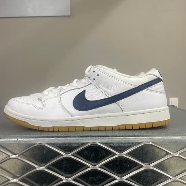 나이키 SB 덩크 로우 프로 ISO 오렌지 라벨 화이트 네이비 290