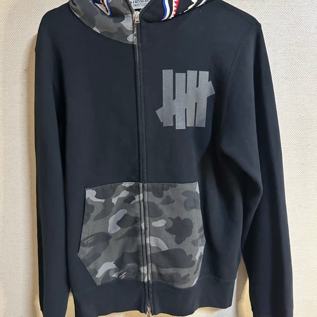 Bape x Undefeated Clown Shark Zip Hoodie