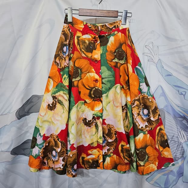 KENZO 겐조  린넨 스커트