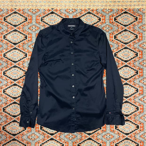 타미힐피거 네이비 슬림핏 와이셔츠 남방 여성8