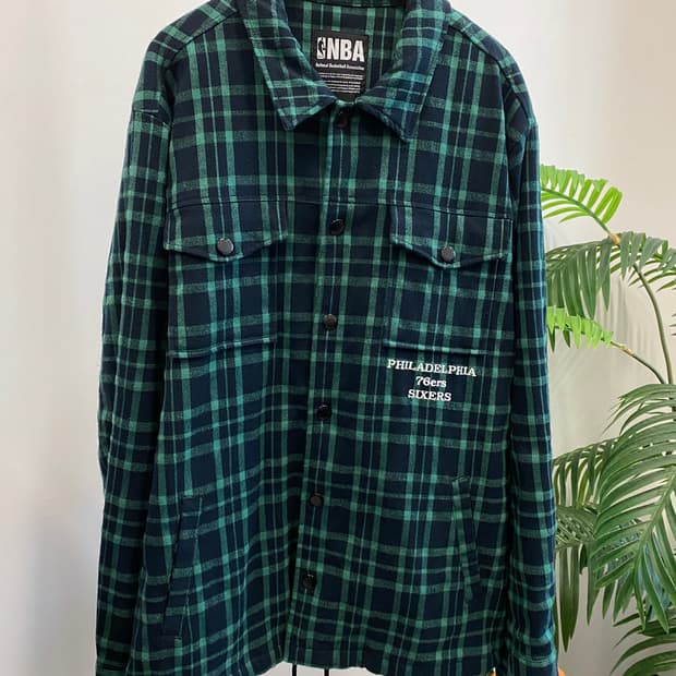 [L]NBA 체크셔츠 자켓