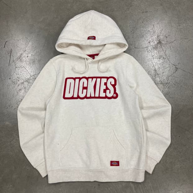 디키즈 아이보리 컬러 스펠아웃 후드티