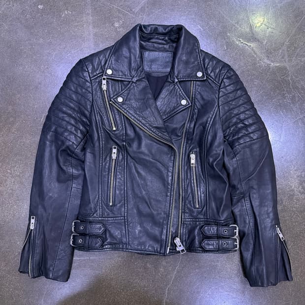 올세인츠 파핀 소가죽 바이커 라이더자켓 32