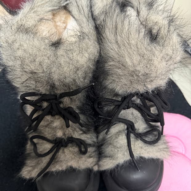 스트링 퍼 슈즈