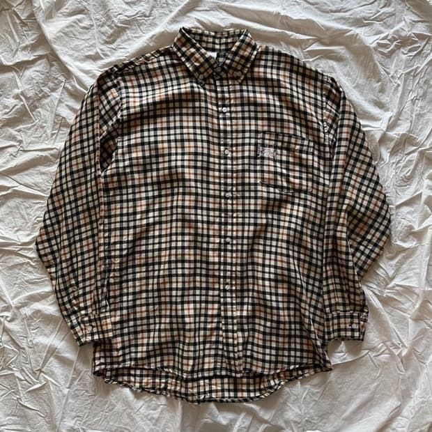 00s 스투시 체크셔츠