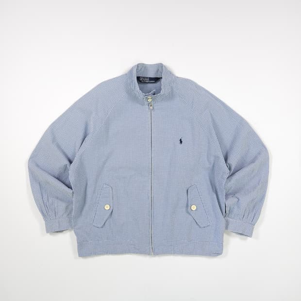 폴로 랄프로렌 체크 블루종