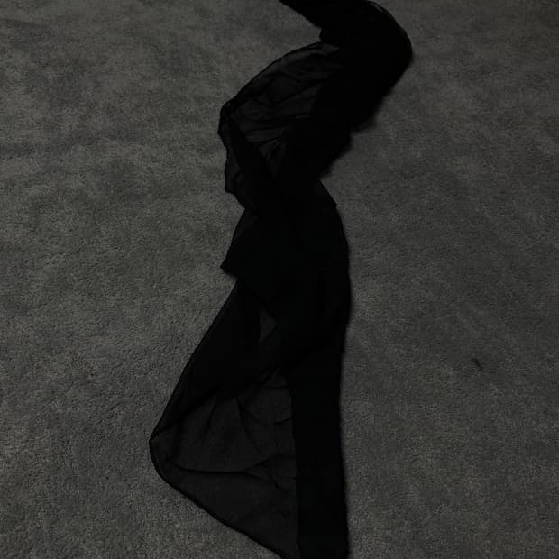 Vintage v-kei gothic Silky punk scarf