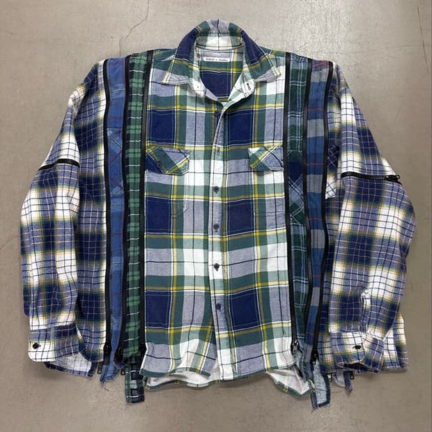 Rebuild by Needles Flannel Shirt Zips