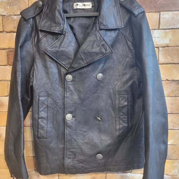 돌체앤가바나 블랙 가죽 자켓 48