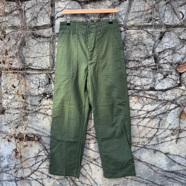 60s u.s.army 미군 오리지널 og-107 퍼티그 팬츠 30