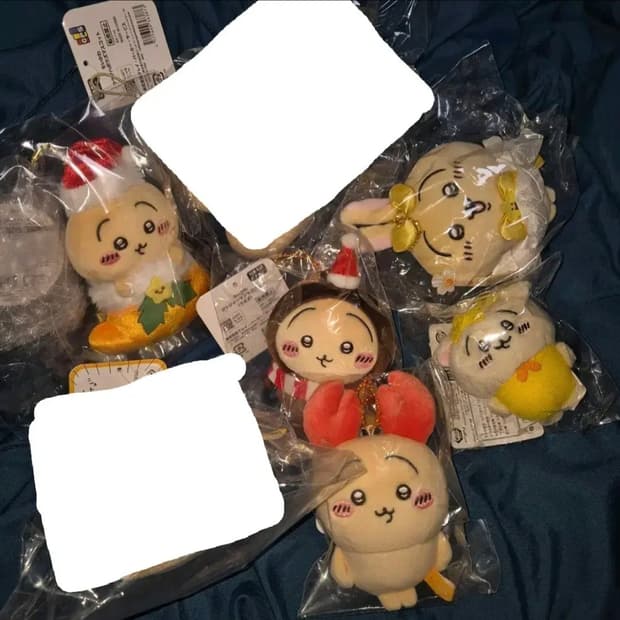 (개별)치이카와 먼작귀 우사기 꽃게 우라야하보즈 크리스마스 파크 마스코트