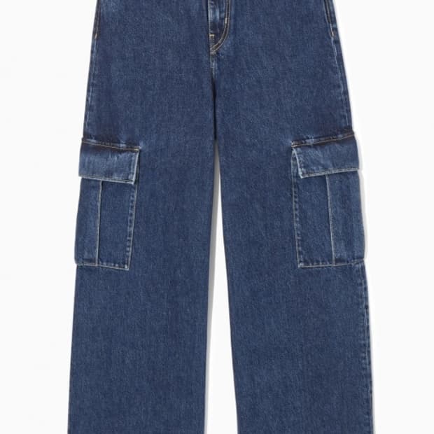 [새상품/COS] 와이드 카고 데님 트라우저 / 32
