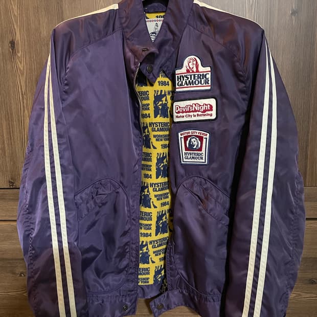 히스테릭 글래머 히스걸 퍼플 자켓
