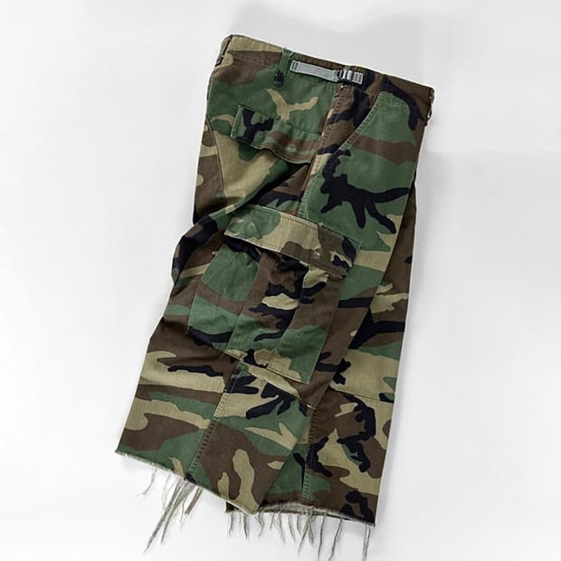 U.S. ARMY 우드랜드 카모 컷 오프 팬츠