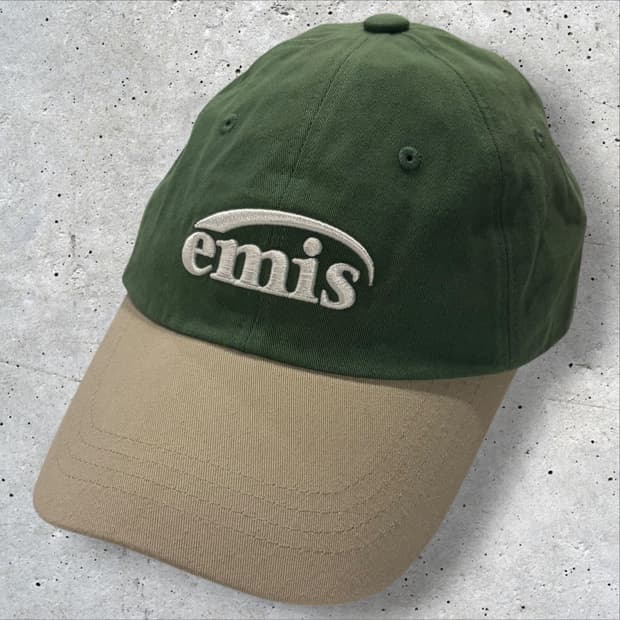 이미스 emis 투톤 로고 자수 볼캡