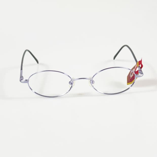 90s LEADERS 슬림 오벌 메탈 프레임 빈티지 안경