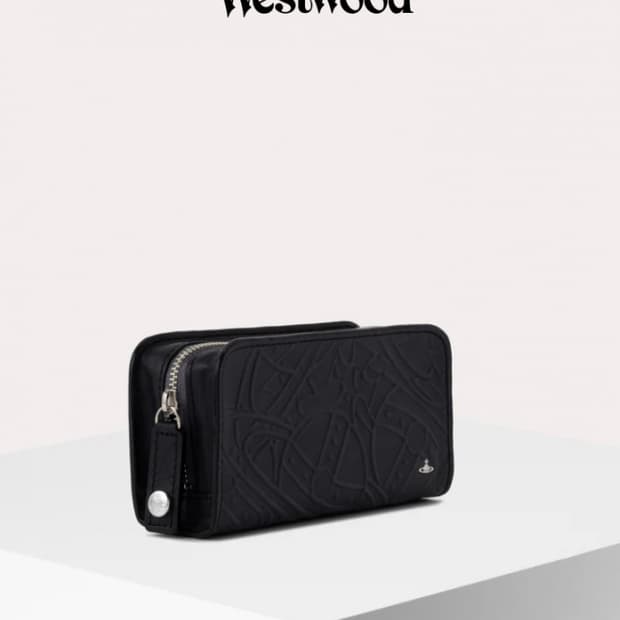 비비안웨스트우드 파우치 TANGLED ORB LEATHER POUCH