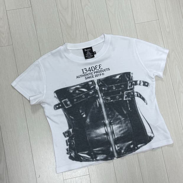 배디 Bodycon Crop Top Monochrome M