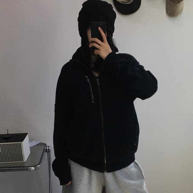 켈빈클라인 포켓 코튼집업