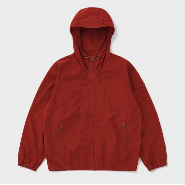 카키스 후디드 자켓 레드 L