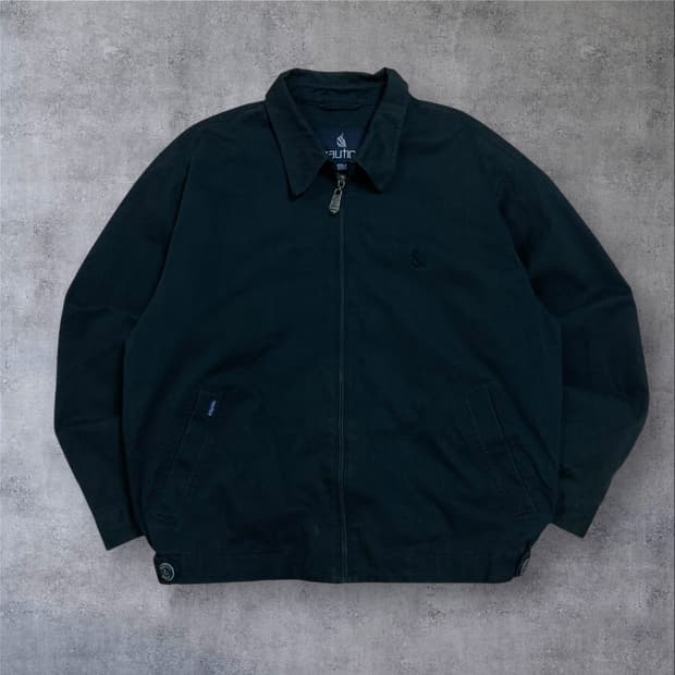 노티카 스몰 로고 블랙 스윙톱 자켓