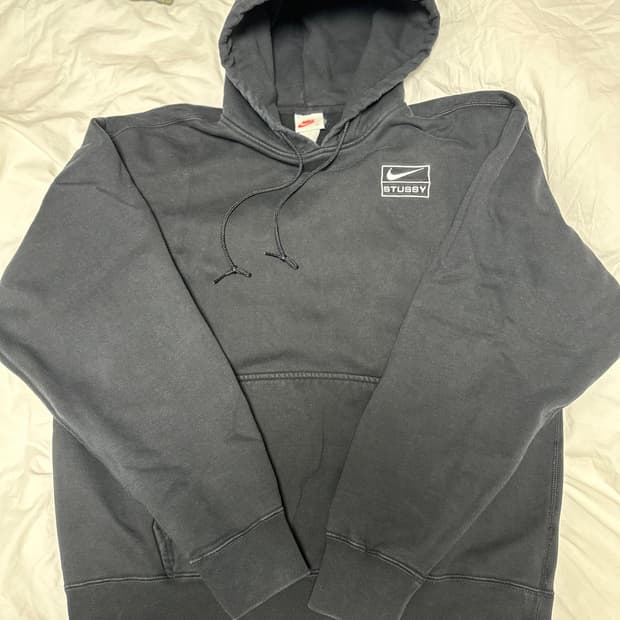 나이키 x 스투시 콜라보 후드 블랙