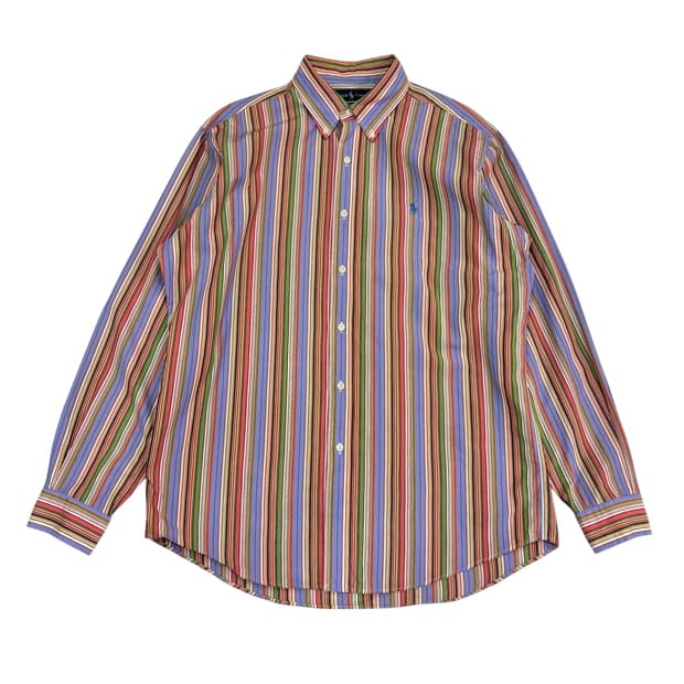 폴로 랄프로렌 커스텀 핏 스트라이프 셔츠