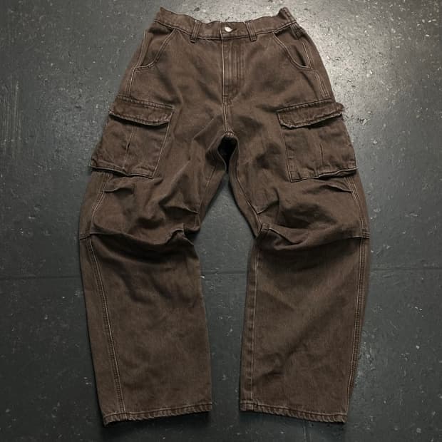 엑스톤즈 카고 데님팬츠 