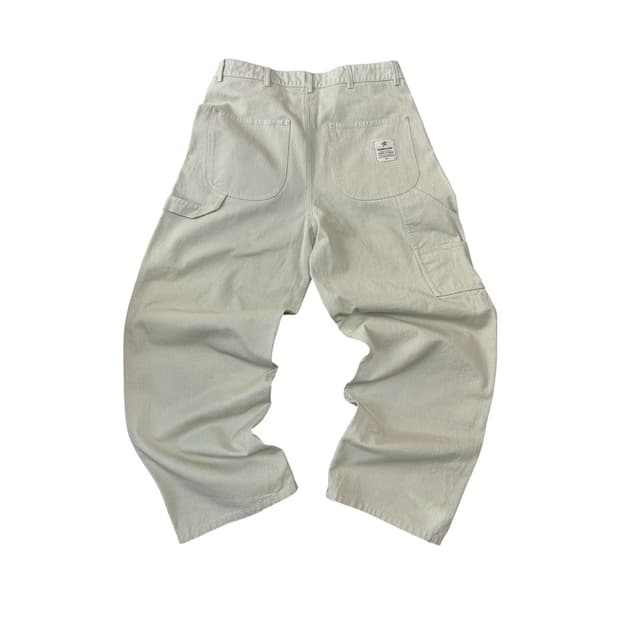 [1] 아오이로 커티드 더블니 팬츠 라이트 세이지