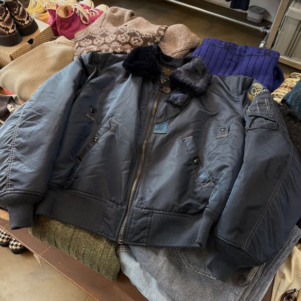 CAMO LAND 밀리터리 B15 USAF 플라이트 자켓 XL