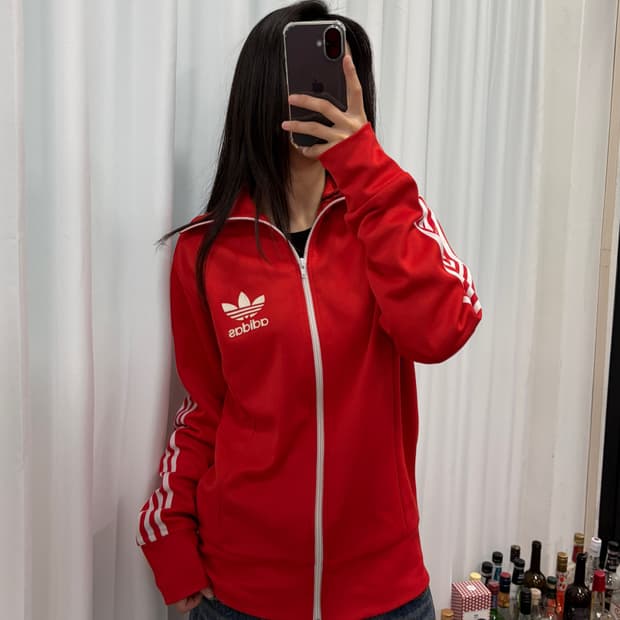 [S-M]아디다스 유로파 레드 트랙탑 져지