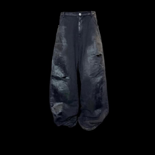 에모스탠스클럽 6pocket wide baggy pants 2사이즈
