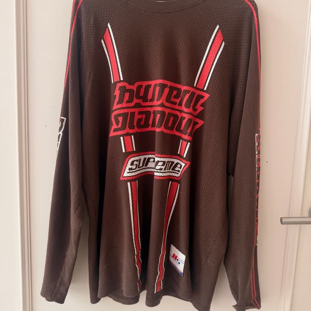  슈프림(Supreme)히스테릭 글래머 메쉬 롱슬리브 브라운