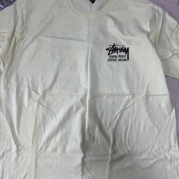 dsm x 스투시 스탁 런던 티 xl 페일 옐로우