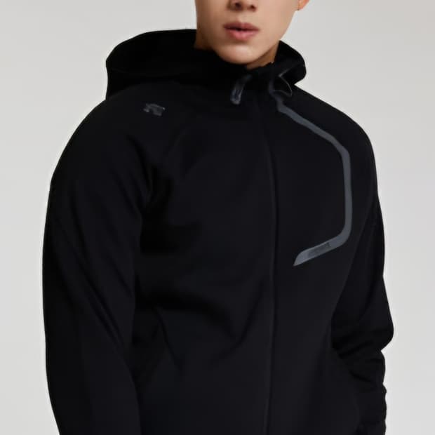 데상트 남녀공용 오가닉코튼 후드집업 L 