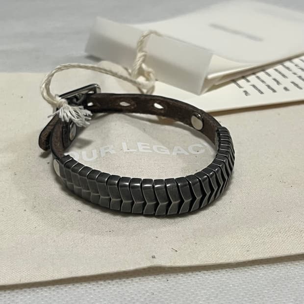 아워레가시 26ss SPINE 브레이슬릿/블랙