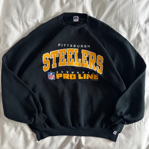 [XXL] USA 90s 러셀 애슬레틱 맨투맨 스웻셔츠 블랙