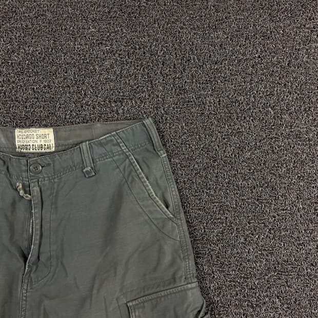 Hco 빈티지 카키 카고 하프팬츠