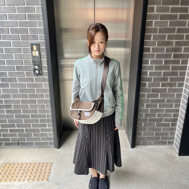 Porter 포터 크로스 호보백 올리브그린