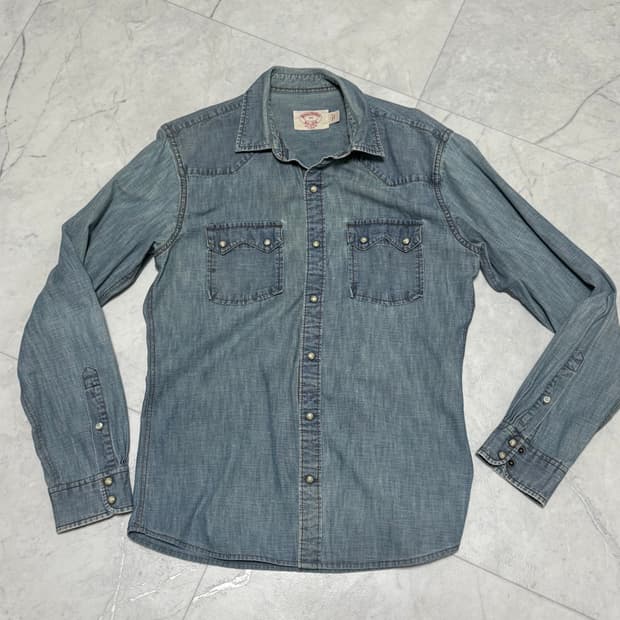 브룩스 브라더스 샴브레이 데님셔츠