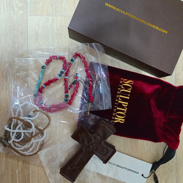 스컬프터 에디하디 지갑 십자가 판매 새상품